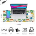 thumbnail image 5 of Long Mouse Pads for Desk,LightColor Cartoon Dinosaurs Pattern Desk Mats on Top Of Desks, Desk Mouse Pad Extra Large with 3mm Non-Slip Base and Stitched Edge for Gaming,Office,Work,Home 31.5"x11.8", 5 of 6