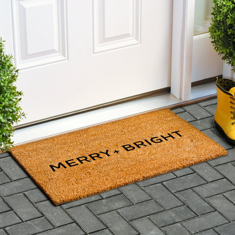 Modern Natural Welcome Doormat 17 x 29