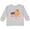 Athletic Heather, variant on Bring Back The 90s Cool Orange Cat Boys or Girls Long Sleeve Toddler T-Shirt