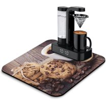 Vintage Coffee Cup Cookie Photography Kitchen Mat Dry Coffee Mats Decoration Coffee Drying Pad Diatom Mud Absorbs Water Dish Drying Mat 18" X 24"/16" X 18"