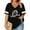 Black, variant on MOUSYA Plus Size Football T-shirts for Women Game Day Pro V Neck Cute Football Graphic Tees Short Sleeve Top,2X