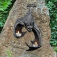 thumbnail image 6 of Gothic Bat Candle Holder Resin Figurine, Spooky Wall Sconce Tealight Stand for Halloween Home Decor, Vintage Bat Sculpture Craft Ornament Gift Idea, 6 of 9