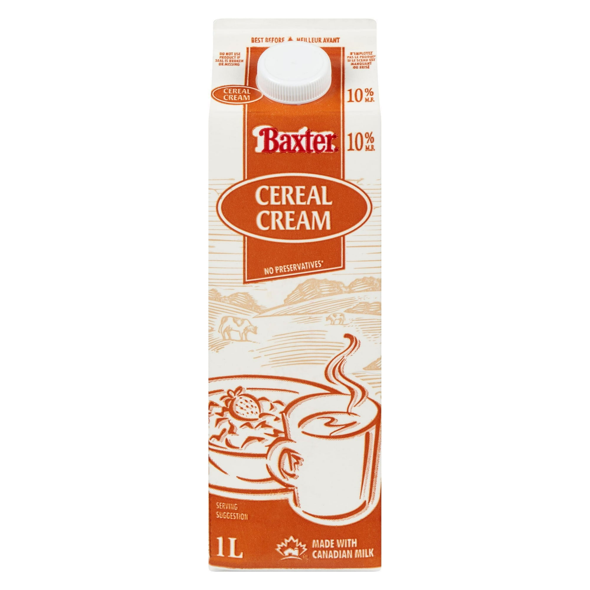 Baxter 10% Cereal Cream, 1L