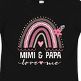 thumbnail image 4 of Inktastic Mimi and Papa Love Me Rainbow Girls Toddler T-Shirt, 4 of 5