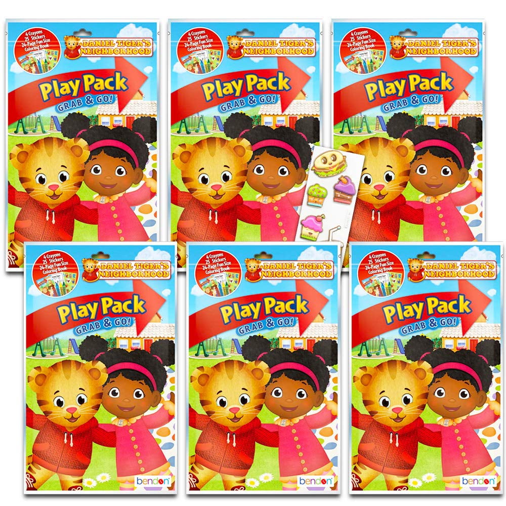 Daniel Tiger's Neighborhood Party Favors Pack Bundle of 6 Daniel