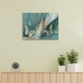 thumbnail image 3 of AVOI Abstract Wall Art Aqua Blue Feather Butterfly Pictures Wall Decor Master Over Above Bed Canvas Prints Horizontal Artwork Painting Home Office Decorations For Bedroom Frame: 12x16in, 3 of 6