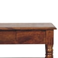 thumbnail image 4 of Lesuto Turned legs Chestnut 2 Drawer Coffee Table - Modern Style, Wood, chestnut, 4 of 10