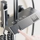 thumbnail image 2 of Bathroom Shower Full Set Black White Gray Bathtub Shower System RAain Pressurized Digital LED Shower Sets Hot Cold  Faucet My Lux Decor Round, 2 of 30
