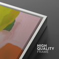 thumbnail image 4 of IDEA4WALL Framed Canvas Print Vibrant Pink Orange Pastel Watercolors Abstract Wall Art Modern Artwork Decor Bohemian Colorful Relax/Zen for Living Room, Bedroom - White 24"x36", 4 of 5