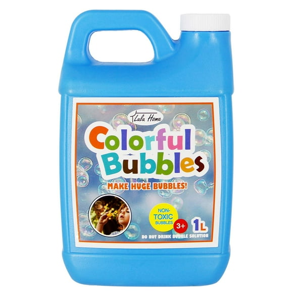 Solución Concentrada De Burbujas Lulu Home, Recambio De 1 L/33,8 Oz Para Máquinas De Burbujas, Varitas Y Sopladores Gigantes, Hasta 2,5 Galones Para Fiestas Infantiles De Halloween