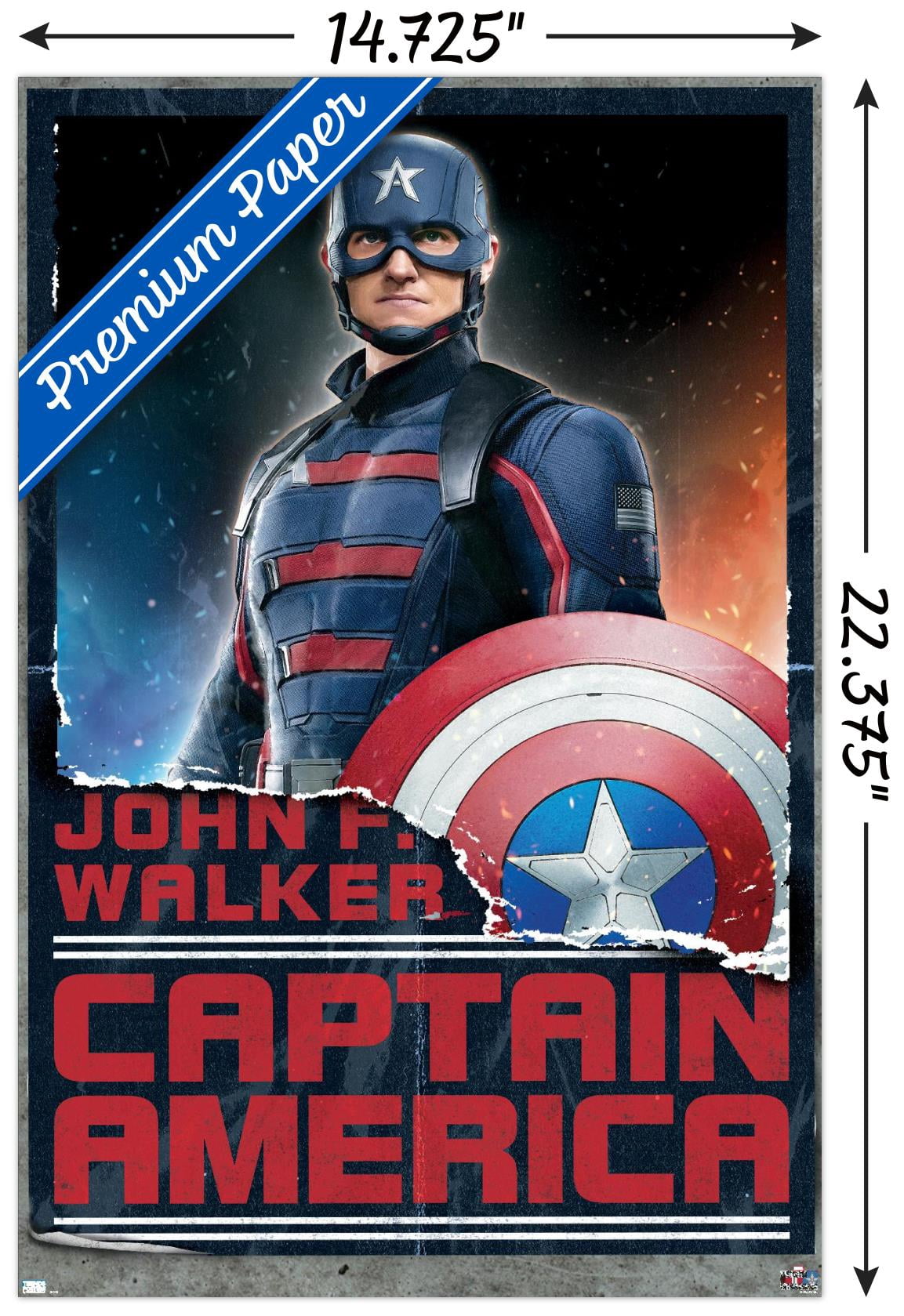 Marvel Falcon and Winter Soldier - John F. Walker Wall Poster, 14.725" x 22.375"