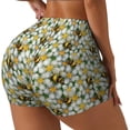 thumbnail image 2 of Fotbe Bees and Flower Seamless Shorts, Womens Workout Shorts High Waist Stretch Booty Short for Gym/Yoga/Running/Biking-Medium, 2 of 9