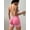 Pink, variant on Women Strappy Backless Jumpsuits Tummy Control Bodycon Yoga Romper One Piece Workout Jumpsuit Shorts Black M