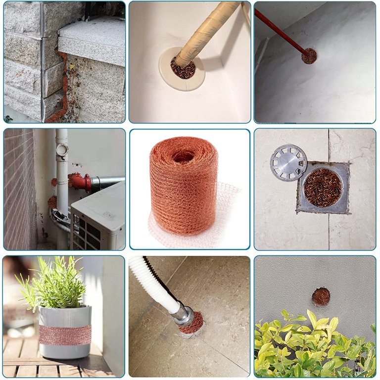 100% Copper Knitted Mesh for Mechanical Part Cleaning and Rodent Proof