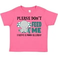 thumbnail image 3 of Inktastic Please Dont Feed Me I Have a Food Allergy with Elephant and Ribbon Boys or Girls Toddler T-Shirt, 3 of 5