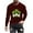 Wine, variant on ZRGHAOYLQ Plus Size St. Patrick's Day Shirts Mens Big Tall Long Sleeve Crewneck T-shirt Cute Shamrock Gnomies Graphic Shirt Plus Size Lightweight Workout Shirts