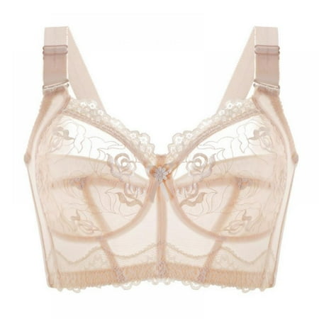 

Wireless Bras For Women Sexy Lace Plus Size Bra Adjustable Shoulder Strap