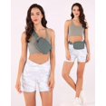 thumbnail image 2 of Riñonera con correa ajustable para mujeres y hombres, mini riñonera para exteriores, riñonera pequeña, negro, gris hierro esquí esquí Gafas de esquí, 2 of 5