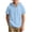 Blue, variant on Boys T Shirts, Casual Short Sleeve Faux Cotton Linen Hooded Boys Summer Tops Gray Size 12