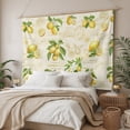 thumbnail image 3 of Yellow Lemons Tapestry for Bedroom Wall Hanging Tapestry, Summer Botanical Fruit Leaves Country Ceiling Backdrop Tapestries Poster Blanket Wall Decor for Teens Room Living Room Dorm 55" x 73", 3 of 8