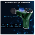 thumbnail image 3 of Pistola De Masaje Bloosom  Muscular Mini 32 Niveles Ajustable 8 Cabez Verde, 3 of 4