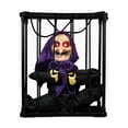 thumbnail image 2 of Screaming Cage Halloween Hanging Decoration,Scary Skull Cage Prop with Motion Activated, Spooky Hanging Ghost Light Up Eyes for House Indoor Outdoor Decor, 2 of 7