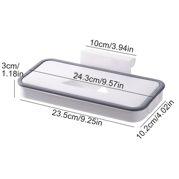 Under Cabinet Trash Bag Holder | Plastic Bag Dispenser & Storage Rack | No Screw Installation | Reusable Kitchen & Bathroom Organizer | 9.5 x 4.5 Inches | Includes 1 Bag