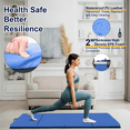 thumbnail image 7 of BETISEF 3'x6'x2'' Thick Folding Gymnastics Mat Aerobics Stretching Yoga Mats Blue, 7 of 7