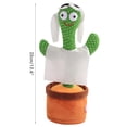 thumbnail image 2 of Dancing Cactus Doll Canto Electrónico Y Baile Cactus De Peluche Cactus Divertido Juguetes Educativos Para Niños Cateissary FN007975-01, 2 of 6
