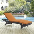 thumbnail image 4 of Modway Convene Aluminum and Rattan Patio Chaise in Espresso/Orange, 4 of 4