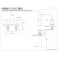 thumbnail image 5 of Kingston Brass KB8461NDL NuvoFusion 4-Inch Centerset Bathroom Faucet, Polished Chrome, 5 of 5