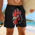 thumbnail image 4 of BRGZLK Mens Shorts Casual Stretch Swim Trunks Funny Summer Casual Quick Dry Beach Elastic Waist Drawstring Vacation Shorts with Pockets, 4 of 7