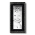 thumbnail image 2 of ArtToFrames 4" x 10" Black Engraved Edges Picture Frame, 4x10 inch Black Wood Poster Frame (WOM-4055), 2 of 8