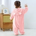 thumbnail image 7 of Cowsor Unisex Baby Bear Hooded Romper Jumpsuit Toddler Infant Plush Outfits, 7 of 7