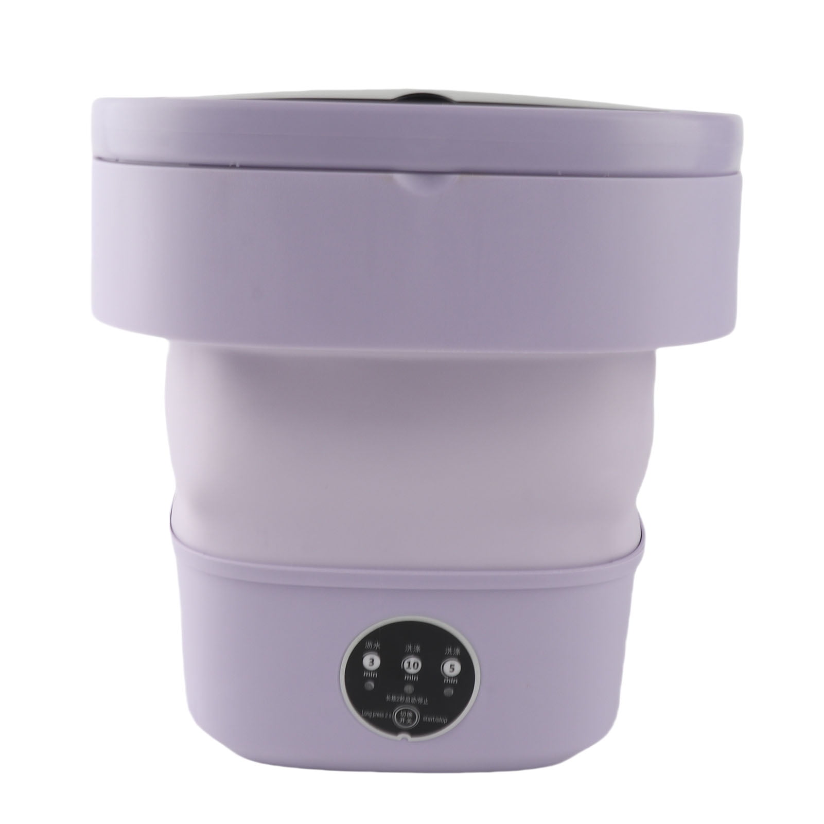 BIMZUC Portable Folding Washing Machine, 6L (1.58 Gal) Top Load Mini Washer with Built-in Dehydrator for Underwear and Socks, 100-240V, Purple US Plug