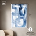 thumbnail image 5 of Fading Blue Mist I Shadowbox Print Modern Blue Wall Art by Art Remedy, White Frame, 36 x 54, 5 of 7