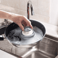 thumbnail image 3 of 6pc Stainless steel scrubber with handle, heavy-duty cleaning equipment, 3 of 5