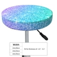 thumbnail image 2 of Blue Green Glitter Texture Round Bar Stool Seat Covers, Elastic Round Chair Cover Stool Seat Slipcover Bar Stool Cushions Round Pad for 12-14 inch, 2 of 5