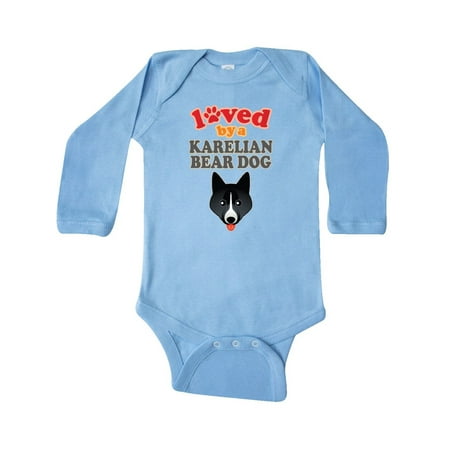

Inktastic Karelian Bear Dog Lover Gift Baby Boy or Baby Girl Long Sleeve Bodysuit