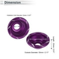 thumbnail image 4 of 12mm Motorcycle Slider Frame Aluminum Alloy Wheel Fairing Protection Crash Pad Protector Guard 55mm 23mm Purple 2 Pcs, 4 of 7