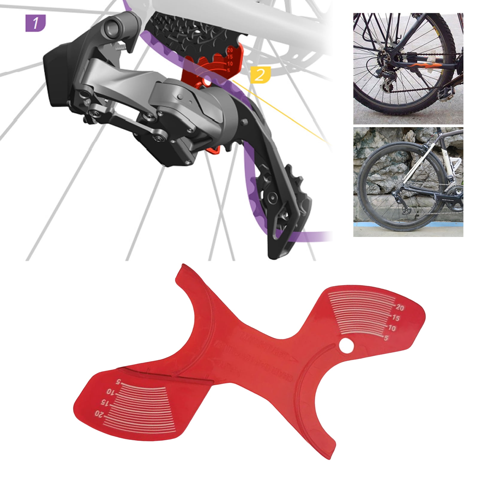 harmtty Chain Gap Gauge Portable Accurate Ergonomic Design Dualsided