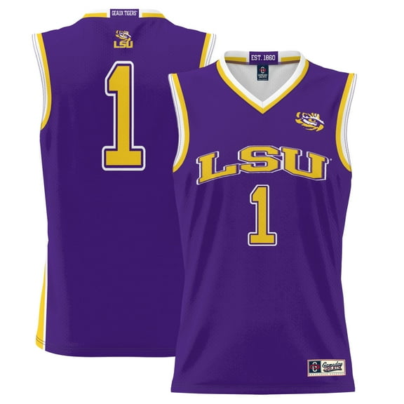 Youth GameDay Greats #1 Purple LSU Tigers Lightweight Basketball Jersey