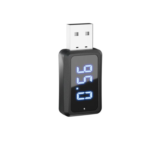 Car Bluetooth 5.3 FM Transmitter Receiver Handsfree Call Mini USB Wireless Adapter Auto Audio with LED Display For Car FM Radio
