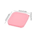 thumbnail image 5 of Stretchable Silicone Replacement Covers For Leftovers And Meal Preparation Heat Resistant Lid for Square Glass Bowl, 5 of 11