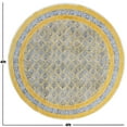 thumbnail image 3 of Casavani Geometric Custom Area Garden Rug, Yellow 3x3 ft, 3 of 6