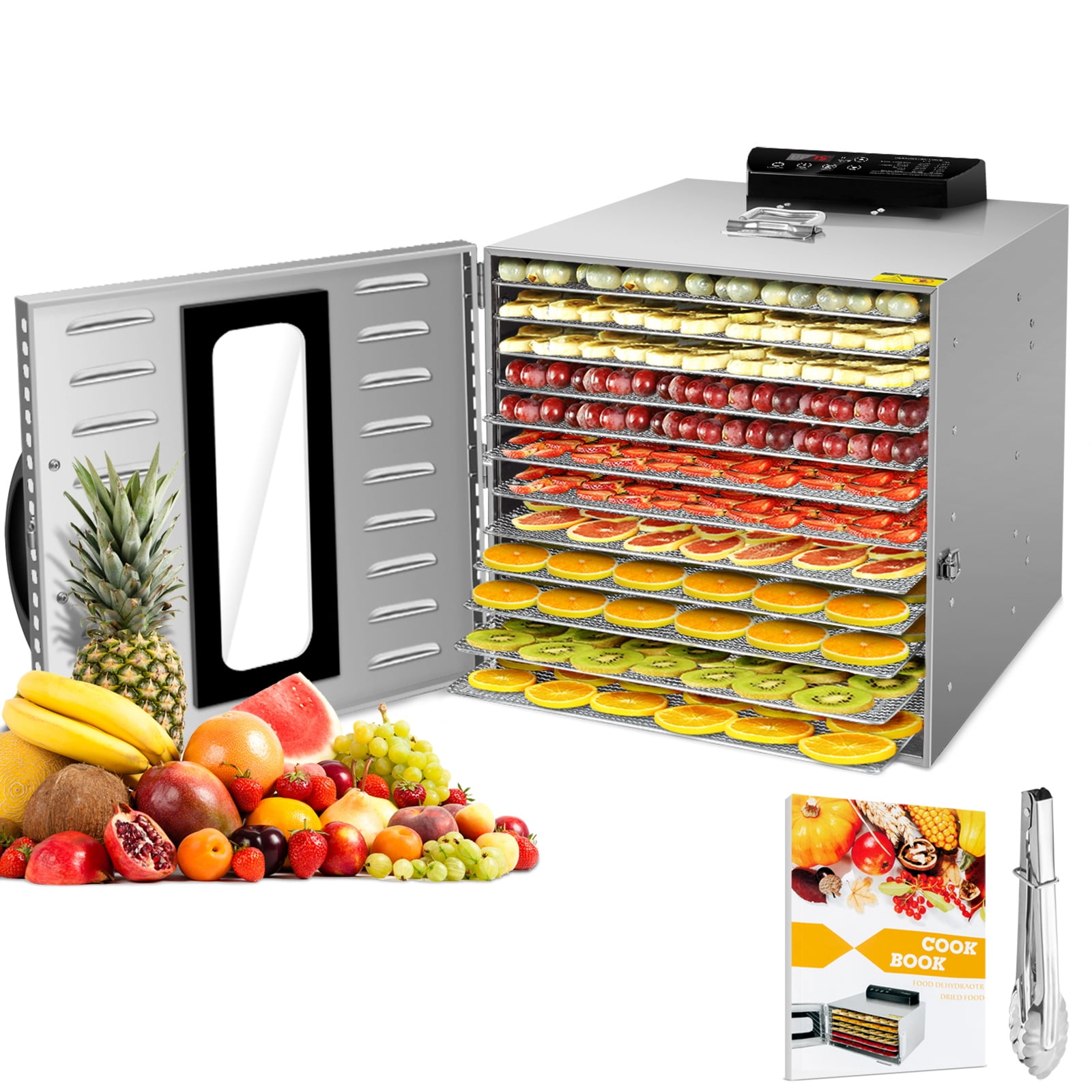 Kwasyo 12 Layers Food Dehydrator Jerky Maker, 1000W Commercial