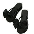 thumbnail image 3 of Xunlbb Summer Beach Sandals for Women Flat Slip-on Sandal Bowknot Slides Waterproof Shower Shoes Indoor Outdoor Womens Sandals Easy to Wear Summer Fashion Holiday Free Size, 3 of 9