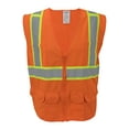 thumbnail image 3 of Ironwear 1277 Class 2 Surveyor Safety Vest w/ Zipper & Radio Clips, 3 of 3