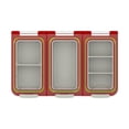 thumbnail image 1 of Caja transparente para anzuelos y cebos con divisores desmontables. Caja para señuelos de pesca. Rojo, 1 of 8