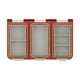 thumbnail image 1 of Caja transparente para anzuelos y cebos con divisores desmontables. Caja para señuelos de pesca. Rojo, 1 of 8
